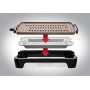 Гриль George Foreman 25850-56 Smokeless BBQ Grill, 1606 Вт, титане напилення пластин, чорний