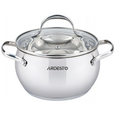 Кастрюля Ardesto Gemini Vittoria, стеклянная крышка, 3.0 л, нержавеющая сталь
