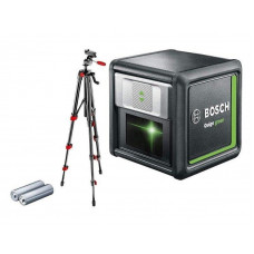 Нивелир лазерный Bosch Bosch Quigo Green + штатив, точность ± 0.8 мм/м, 0.27 кг