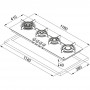 Газова варильна поверхня Franke FHCR 1204 3G TC HE BK C