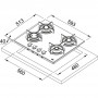 Газова варильна поверхня Franke FHCR 604 4G HE XA C