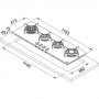 Газова варильна поверхня Franke FHCR 1204 3G TC HE XA C