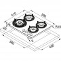 Газова варильна поверхня Franke FHMF 604 3G DC C