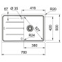 Кухонна мийка Franke Basis BFG 611-78 (114.0258.039) бежевий