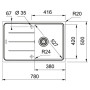 Кухонна мийка Franke Basis BFG 611-78 (114.0258.042) білий