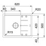 Кухонна мийка Franke Basis BFG 611-62 (114.0272.591) графіт