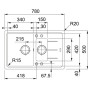 Кухонна мийка Franke Basis BFG 651-78 (114.0272.603) онікс