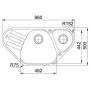 Кухонна мийка Franke Antea AZG 661-E (114.0499.222) бежевий