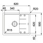 Кухонна мийка Franke Basis BFG 611-62 (114.0565.090) сірий камінь