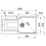 Кухонна мийка Franke Urban UBG 611-100 XL (114.0574.933) білий