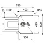 Кухонна мийка Franke Urban UBG 611-78 (114.0574.939) графіт