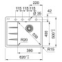 Кухонна мийка Franke Centro CNG 611-62 TL (114.0630.458) чорний матовий