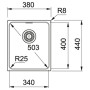 Кухонна мийка Franke Kubus KBG 110-34 (125.0073.031) графіт