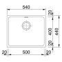 Кухонна мийка Franke Kubus KBG 110-50 (125.0459.026)