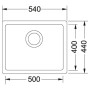 Кухонна мийка Franke Kubus KBG 110-50 (125.0502.863) мигдаль