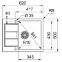 Кухонна мийка Franke Sirius S2D 611-62 (143.0627.330)