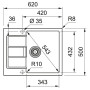 Кухонна мийка Franke Sirius S2D 611-62 (143.0627.383) сірий