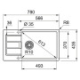 Кухонная мойка Franke Sirius S2D Slim 611-78 XL (143.0627.388) серый
