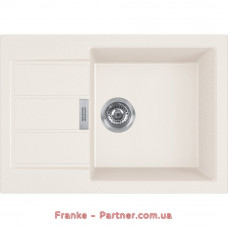 Кухонная мойка Franke Sirius 2.0 S2D 611-62 Slim (143.0631.540) из тектонайта - врезная - оборотная - цвет Маскарпоне (2 отверстия)