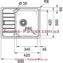 Кухонна мийка Franke Spark SKL 611-63 (101.0598.808) нержавіюча сталь-врізна-оборотна-декорована