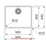 Кухонная мойка Franke Maris MRX 110-50 (122.0598.741) нержавеющая сталь - монтаж под столешницу - полированная