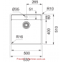 Кухонная мойка Franke Maris MRX 210-50 TL (127.0598.750) нержавеющая сталь - монтаж врезной, в уровень или под столешницу - полированная