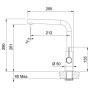 Змішувач кухонний Franke Neptune Evo (115.0373.930) хром / чорний