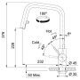 Змішувач кухонний Franke Kubus Pull Down Spray (115.0529.207)