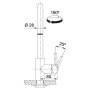 Змішувач кухонний Franke Kubus Pull Down Spray (115.0529.207)