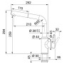 Змішувач кухонний Franke Urban (115.0595.089) сірий камінь