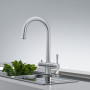 Змішувач кухонний Franke EOS Clear Water (120.0179.979) нержавіюча сталь