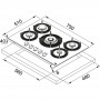 Газова варильна поверхня Franke FHMF 755 4G DC C CD