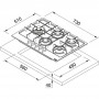 Газова варильна поверхня Franke FHMA 755 4G DCL GF C