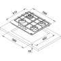 Газова варильна поверхня Franke FHSM 604 4G GF E