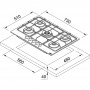 Газова варильна поверхня Franke FHSM 755 4G DC OA E