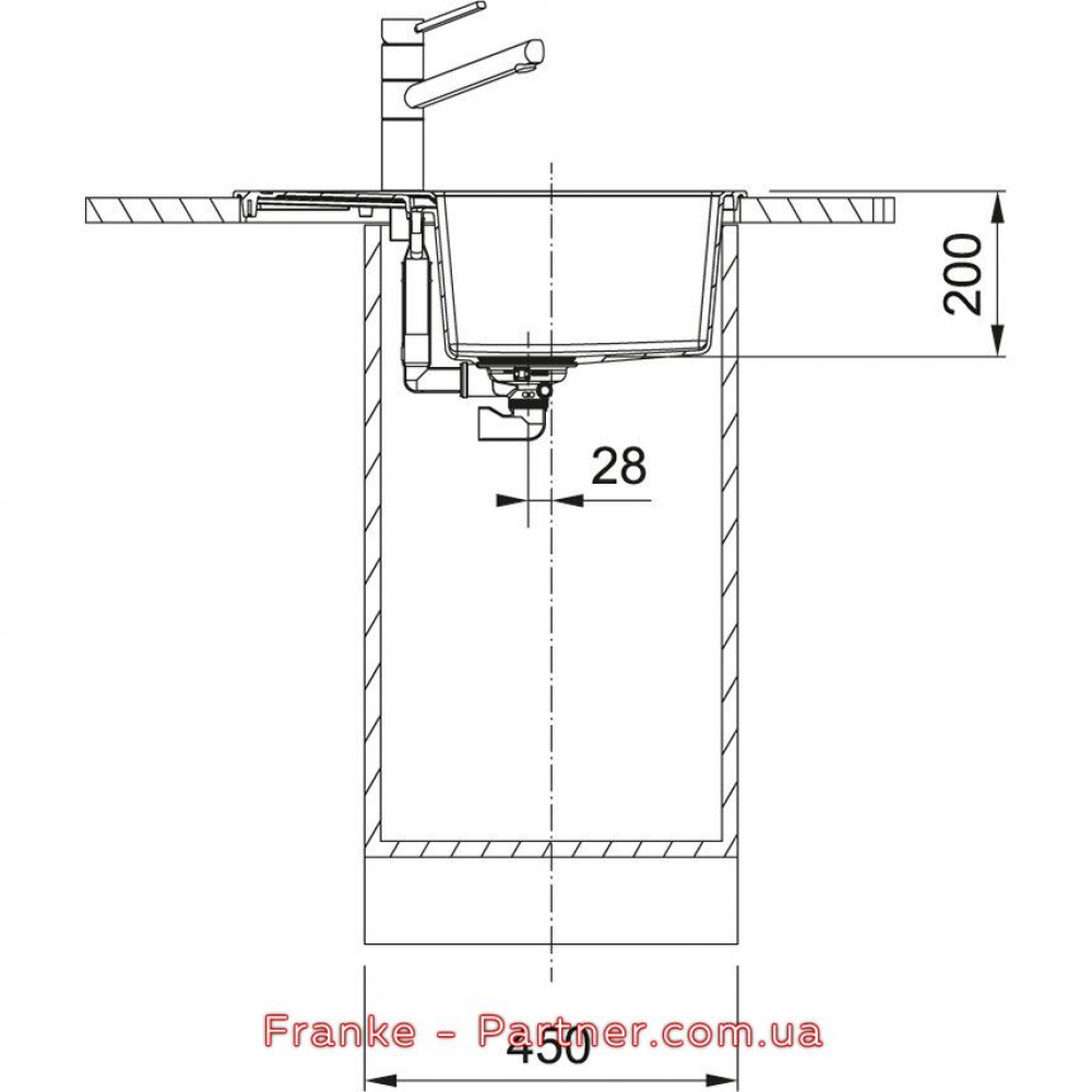 Кухонная мойка Franke Sirius 2.0 S2D 611-62 Slim (143.0631.681) из тектонайта - врезная - оборотная - цвет Белый (2 отверстия)