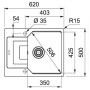 Кухонная мойка Franke Urban UBG 611-62 (114.0574.955) серый камень