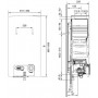 Газовый проточный водонагреватель Bosch Therm 6000 O WRD 10-2 G розжиг от турбинки