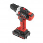 Дриль-шуруповерт акумуляторна Li-Ion 18 в, 25 Nm, 0-400 / 0-1500 об / хв, 2x2.0 Ач INTERTOOL WT-0314